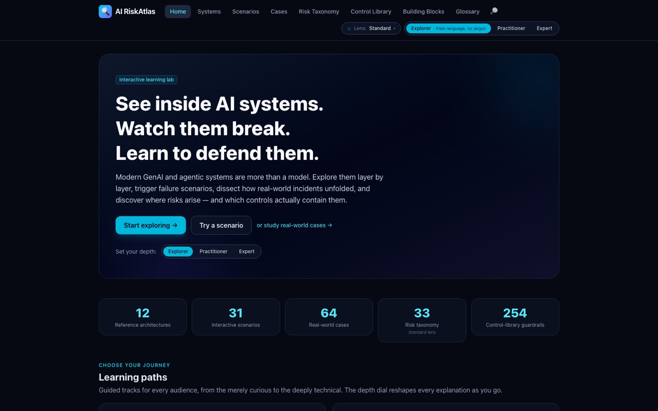 AI RiskAtlas — screenshot